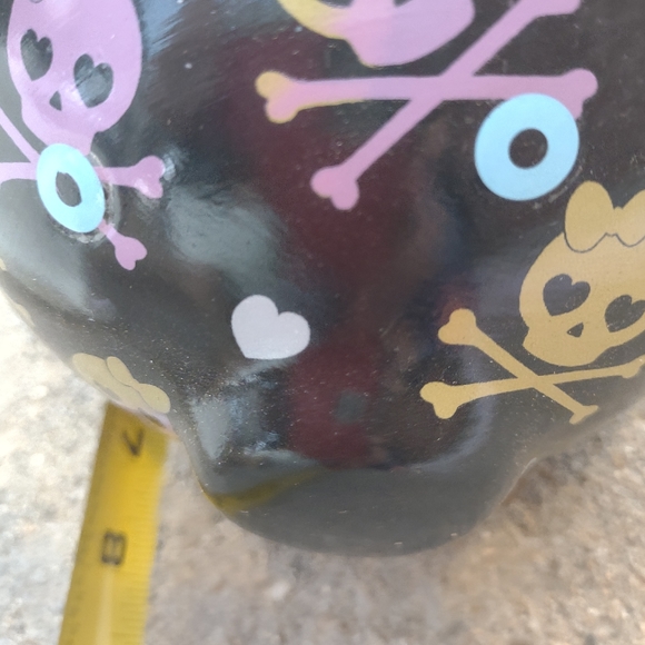 Skull crossbones  piggy bank vintage - Picture 6 of 11